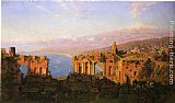 William Stanley Haseltine Ruins of the Roman Theatre at Taormina, Sicily painting
